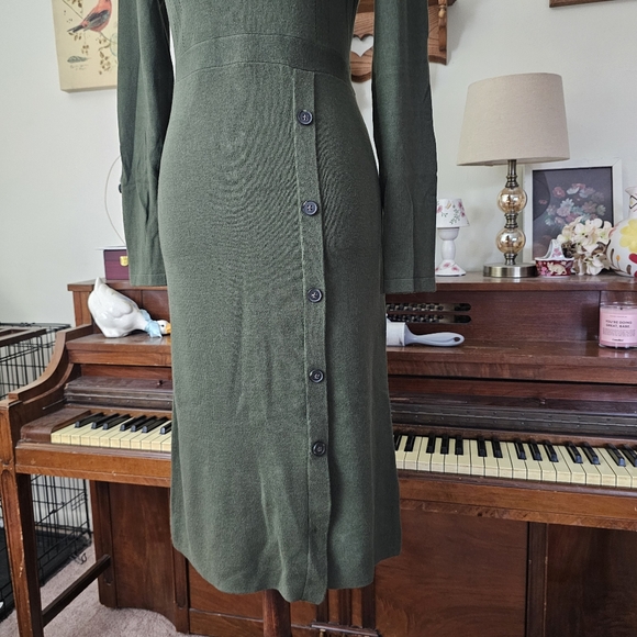 Banana Republic Button Skirt Sweater Dress - Picture 6 of 12